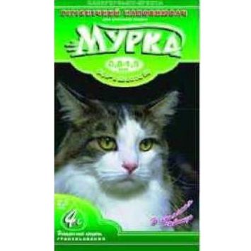 Наполнитель для кошачьих туалетов  Мурка №8 (зеленая) мелкий с ароматом лаванды