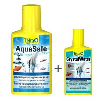 Набор Tetra Aqua Safe 250 мл + Aqua Crystal Water 100 мл для подготовки воды