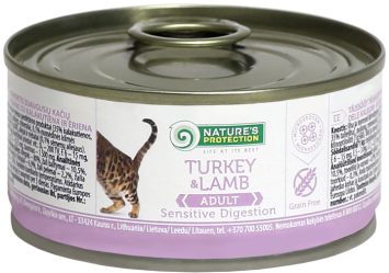Nature's Protection Sensitive Digestion Turkey&Lamb - консервы кусочки натуральной индюшатины и мяса ягнёнка