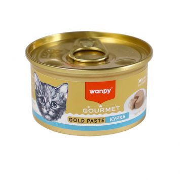 Wanpy (Ванпи) Gourmet Gold Paste Chicken - Влажный корм консервы для котят курица паштет