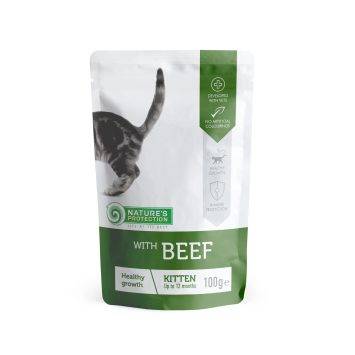 Nature's Protection (Нейчерс Протекшн) Kitten Healthy Growth with Beef - Консервированный корм для здорового развития котят с говядиной