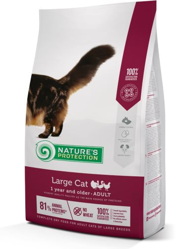 Nature's Protection Large cat Adult - Сухой корм с птицей для взрослых крупных кошек