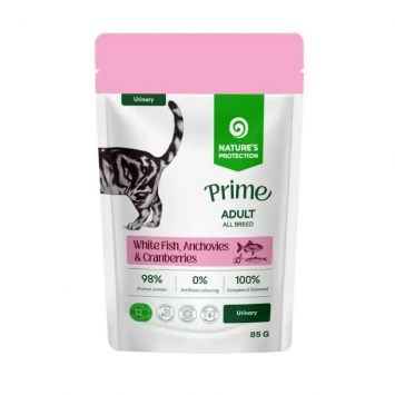 Nature's Protection (Нейчерс Протекшн) Prime Urinary Adult Cats White Fish, Anchovies and Cranberries Влажный корм для кошек для поддержки мочевыделительной системы с белой рыбой, анчоусами и клюквой
