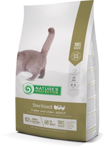 Nature's Protection Sterilised Adult - корм для кастрированных котов и стерилизованных кошек