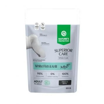 Nature's Protection (Нейчерс Протекшн) Superior Care White Dogs Grain Free Adult All White Fish and Krill Влажный корм для собак с белым окрасом с белой рыбой и крилем