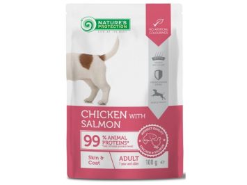 Nature’s Protection Adult Skin&Coat Chicken with Salmon - Влажный корм для собак для здоровой кожи и шерсти с курицей и лососем
