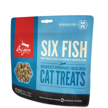 Orijen (Ориджен) Six Fish Treats лакомства для котов (6 видов рыб)