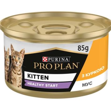 Purina Pro Plan Baby Kitten первый прикорм для котят, нежный мусс с курицей