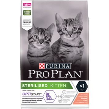 Purina Pro Plan (Про План) Kitten Sterilised Salmon - корм для стерилизованных котят ( лосось)