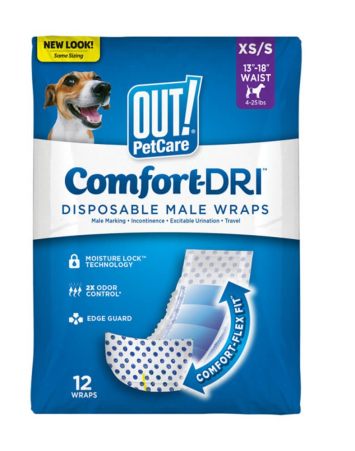 OUT! PetCare Comfort Dri Disposable Male Wraps - Одноразовые подгузники для кобелей
