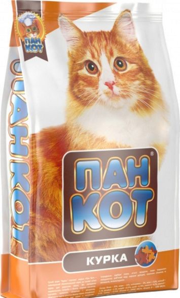 Пан-Кот курица - Сухой корм для взрослых кошек