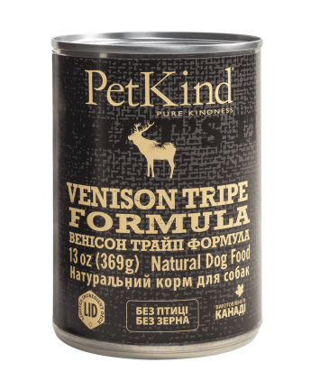 PetKind (ПетКайнд) VENISON TRIPE FORMULA - влажный корм для собак и щенков всехпород (говядина/оленина)