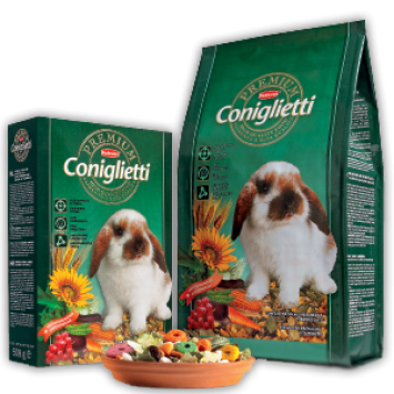 Padovan (Падован) Комплексный основной корм для декоративных кроликов Premium coniglietti