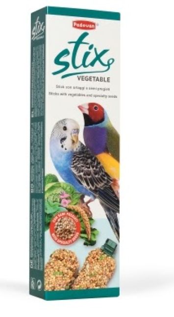 Padovan (Падован) Stix-Vegetable Cocorite Ed Esotici Дополнительный корм для волнистых попугаев и маленьких экзотических птиц