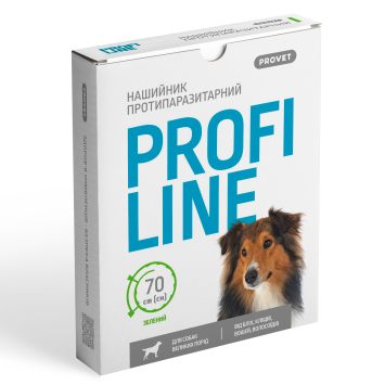 ProVET (ПроВет) ПрофиЛайн  Ошейник для больших пород собак 70 см (инсектоакарицид)