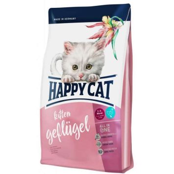 Happy Cat (Хеппи Кет) Kitten Geflugel - корм с курицей для котят