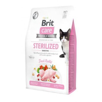 Brit Care (Брит Кеа) Grain Free Sterilized Sensitive - Беззерновой корм для стерилизованных котов с чувствительным пищеварением (кролик)