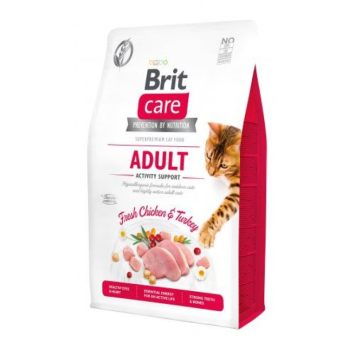 Brit Care (Брит Кеа) Grain Free Adult Activity Support - Беззерновой корм для активных взрослых котов (курица/индейка)