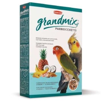 Padovan (Падован) GRANDMIX PARROCCHETTI Комплексный корм для средних попугаев (неразлучники, кореллы)