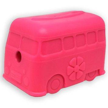SodaPup (Сода Пап) Surf's Up Retro Van – Жевательная игрушка-диспенсер Ретро-фургон для лакомств из суперпрочного материала для собак, розовая