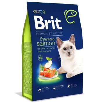 Brit Premium (Брит Премиум) by Nature Cat Sterilized Salmon - Сухой корм с лососем для взрослых стерилизованных котов