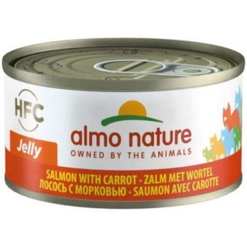 Almo Nature (Альмо Натюр) Jelly Adult Cat Salmon&Carrot - Консервированный корм с лососем и морковью для взрослых кошек (кусочки в желе)