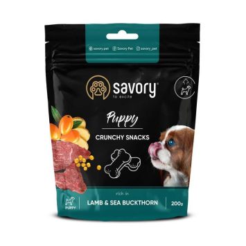 Savory (Сейвори) Crunchy Snacks Puppy Lamb & Sea Buckthorn - Хрустящие лакомства с ягненком и облепихой для щенков