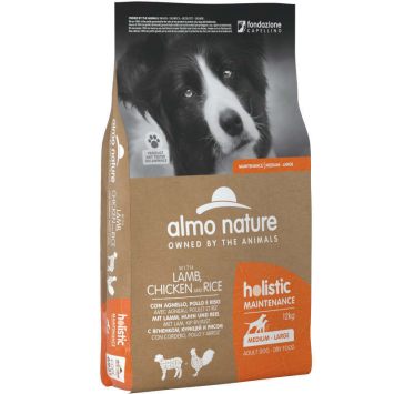 Almo Nature (Альмо Натюр) Holistic Dog Lamb&Chicken&Rice Medium&Maxi Breeds - Сухой корм с ягненком, курицей, рисом для собак средних и крупных пород