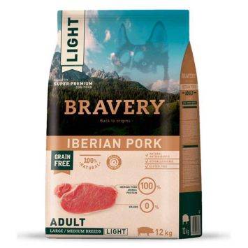 Bravery (Бравери) Iberian Pork Adult Large/Medium - Сухой беззерновой корм с иберийской свининой для взрослых собак средних и крупных пород