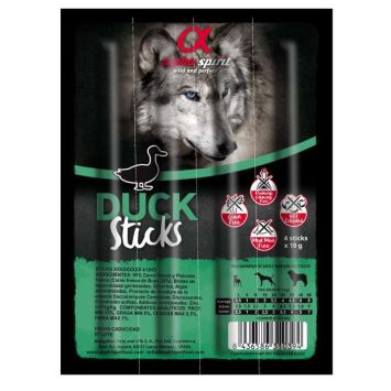 Alpha Spirit (Альфа Спирит) Duck Sticks (утка палочки) полувлажное лакомство для собак