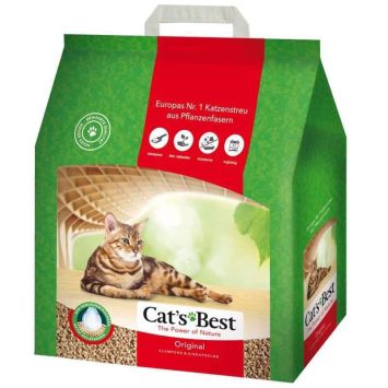 Cat's Best (Кэтс Бест) Eko Plus Original - Древесный хлопьевидный комкующийся наполнитель для кошачьего туалета