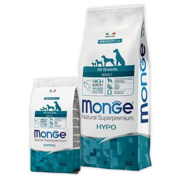 Monge (Монж) Natural Superpremium All Breeds Adult Hypoallergenic - Сухой корм для взрослых собак-аллергиков всех пород с лососем и тунцом