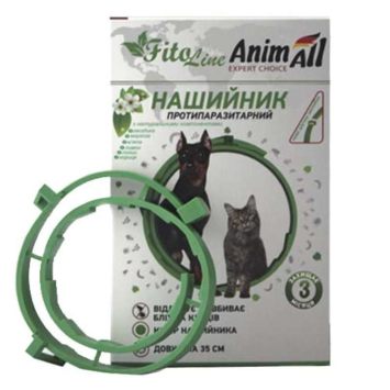 AnimAll VetLine (ЭнимАлл ВетЛайн) FitoLine Nature - Ошейник противопаразитарный для собак и котов от блох и клещей