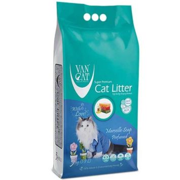 VanCat (ВанКэт) Cat Litter Marseille Soap - Бентонитовый наполнитель для кошачьего туалета с ароматом Марсельского мыла
