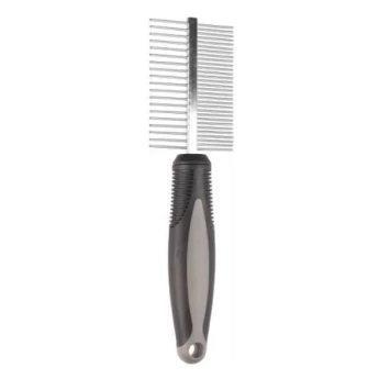 Flamingo (Фламинго) Comb Rotating Medium Babu - Расческа двусторонняя для собак, 30/19 зубцов, 19×5,2 см