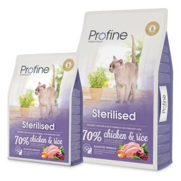 Profine (Профайн) Sterilised Chicken and Rice - Сухой корм для стерилизованных и кастрированных котов и кошек, курица и рис