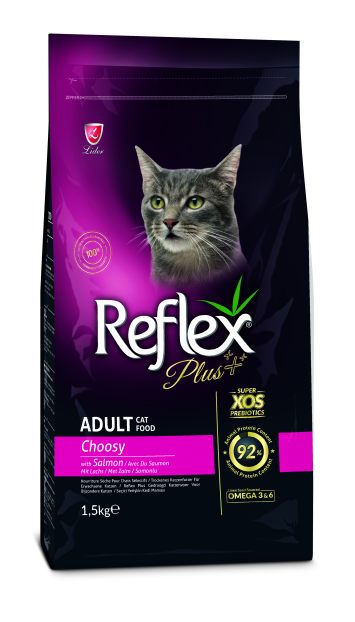 Reflex Plus (Рефлекс Плюс) Choosy Cat Adult Salmon Сухой корм с лососем для привередливых кошек