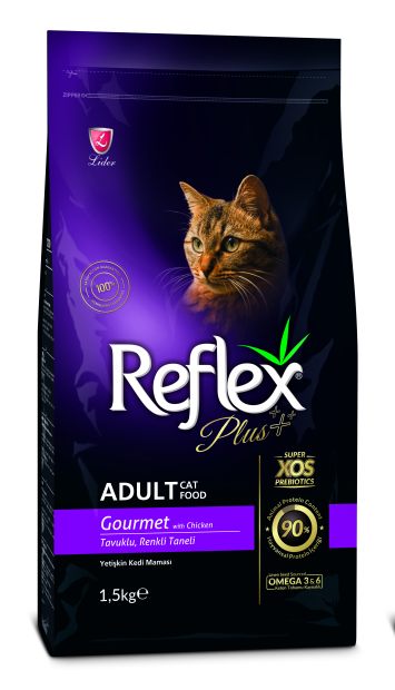 Reflex Plus (Рефлекс Плюс) Adult Cat Gourmet - Сухой корм для кошек с курицей