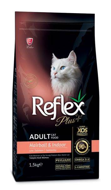 Reflex Plus (Рефлекс Плюс) Adult Cat Hairball Salmon - Сухий корм з лососем для домашніх кішок для виведення вовни
