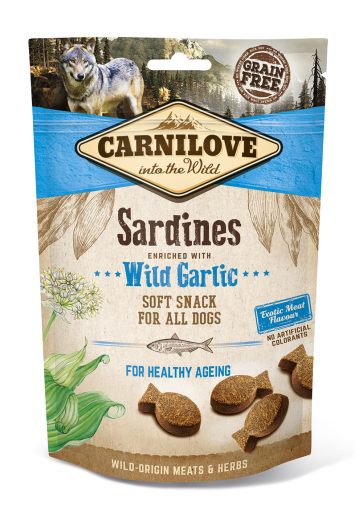 Carnilove (Карнилав) Dog Semi-Moist Sardines with Wild Garlic Лакомство для собак сардина, чеснок