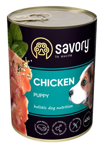 Savory (Cейвори) Chicken Puppy - Консервированный корм для щенков (курица)