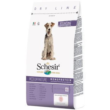 Schesir (Шезир) Dog Medium Mature - Сухой монопротеиновый корм для пожилых или малоактивных собак средних пород (курица)