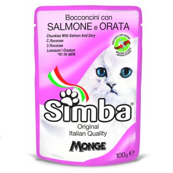 Simba (Симба) Cat Wet Salmon & Dory - Влажный корм для котов, лосось и рыбка дори