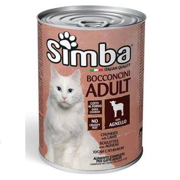 Simba (Симба) Wet Adult Bocconcini Gatto con Agnello - Влажный корм для взрослых котов с ягненком
