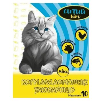 Сытый кот - Сухой корм для кошек, микс