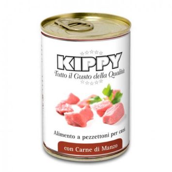 Консервы Kippy Dog (Киппи) для собак с кусочками мяса, говядина