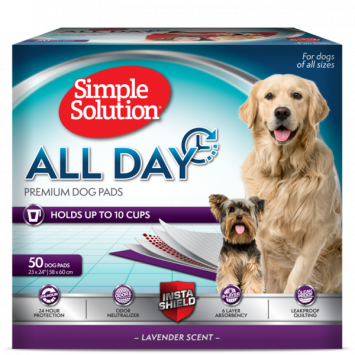 Simple Solutions (Симпл Солюшн) All day premium dog pads - Влагопоглощающие гигиенические пеленки премиум для собак с ароматом лаванды