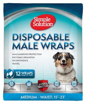 Simple Solutions (Симпл Солюшн) Disposable male wrap medium - Влагопоглощающий поясок для кобелей