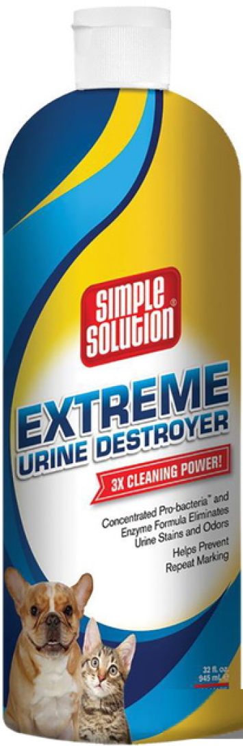 Simple Solutions (Симпл Солюшн) Extreme urine destroyer - Мощная формула с пробактериямии энзимами для борьбы с пятнами и неприятными запахами и органического разрушения белковых пятен мочи, спрятанных в глубине ковра.