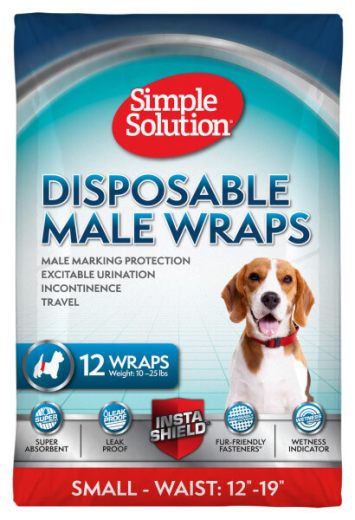 Simple Solutions (Симпл Солюшн) Disposable wrap for male small dogs - Влагопоглощающий поясок для кобелей